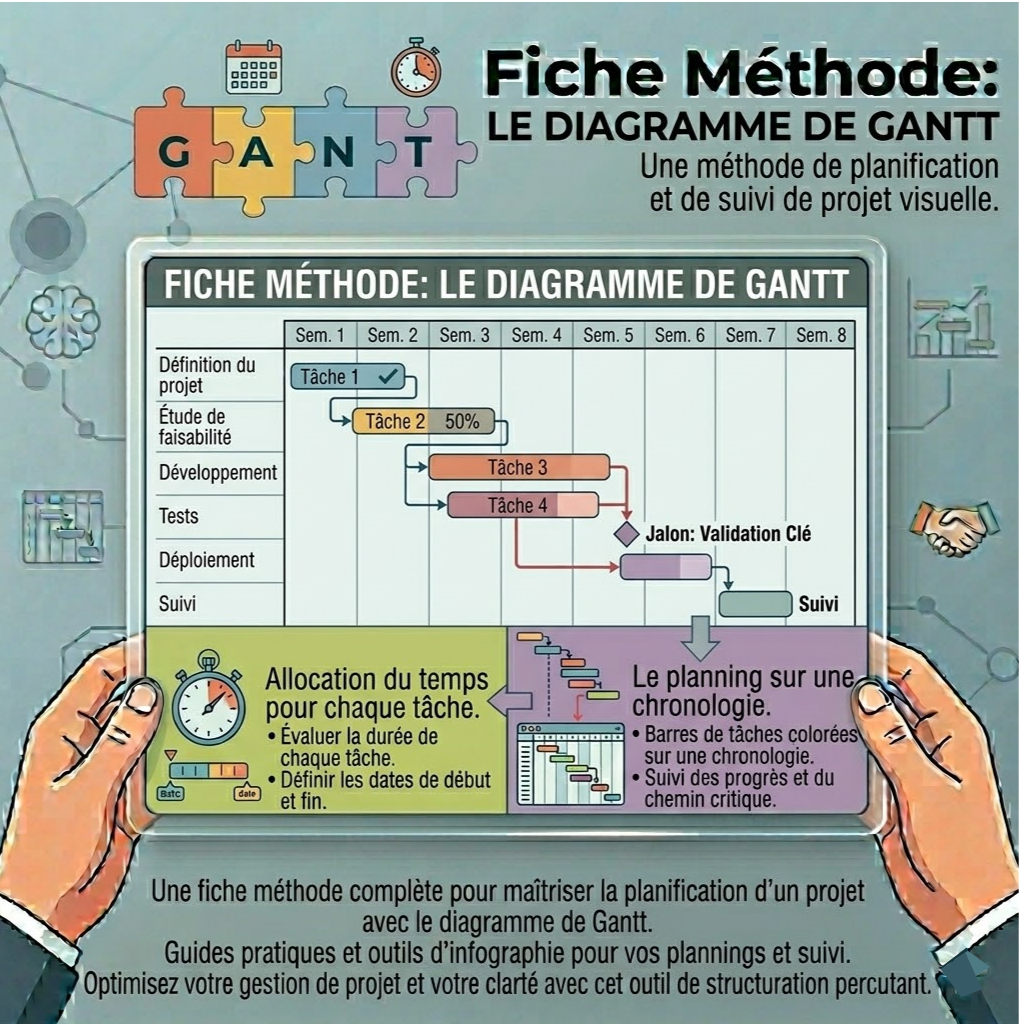 Fiche méthode 14 : Le diagramme de Gantt
