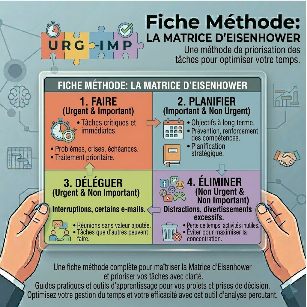 Fiche méthode 12 : Matrice Eiseinhower